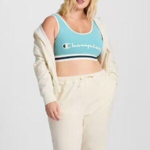 Champion Women's Bra Top - Teal Blue 2X